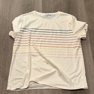 Striped Women's Blouse - Cream Multicolor